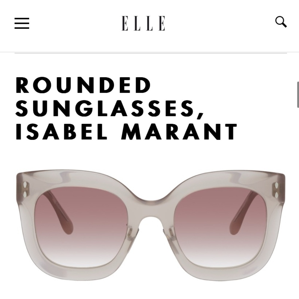 Isabel Marant Taupe Sunglasses with Rose Gradient Lenses